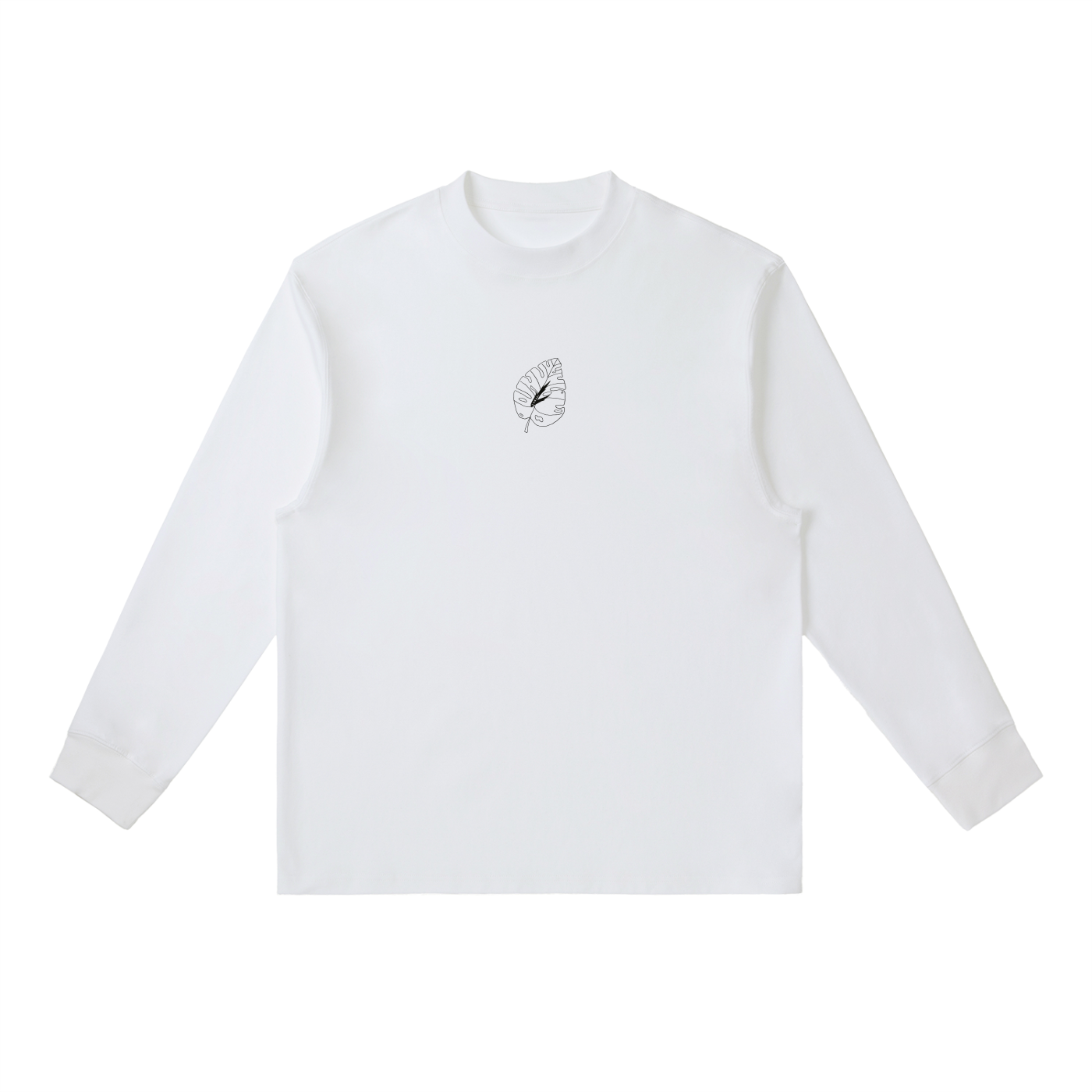 Lumaki leaf design  Crewneck Long-Sleeve T-Shirt