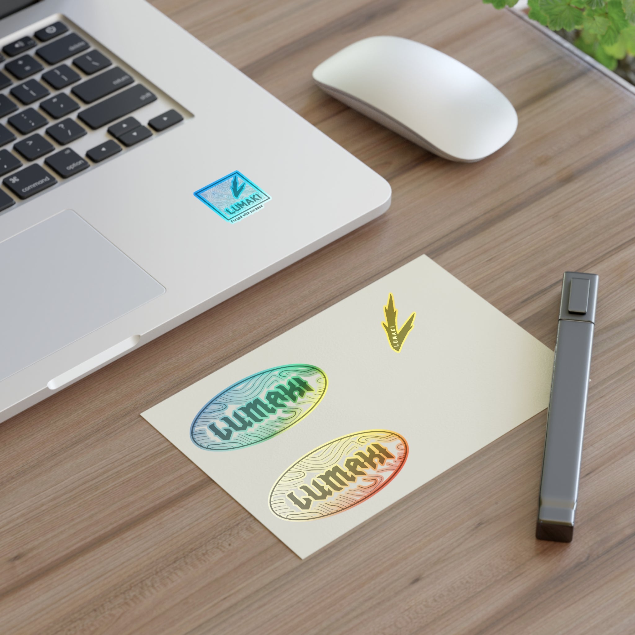 Lumaki Logo Sticker Sheet — Branded Decal Pack (Includes Oval & Lightning Designs)