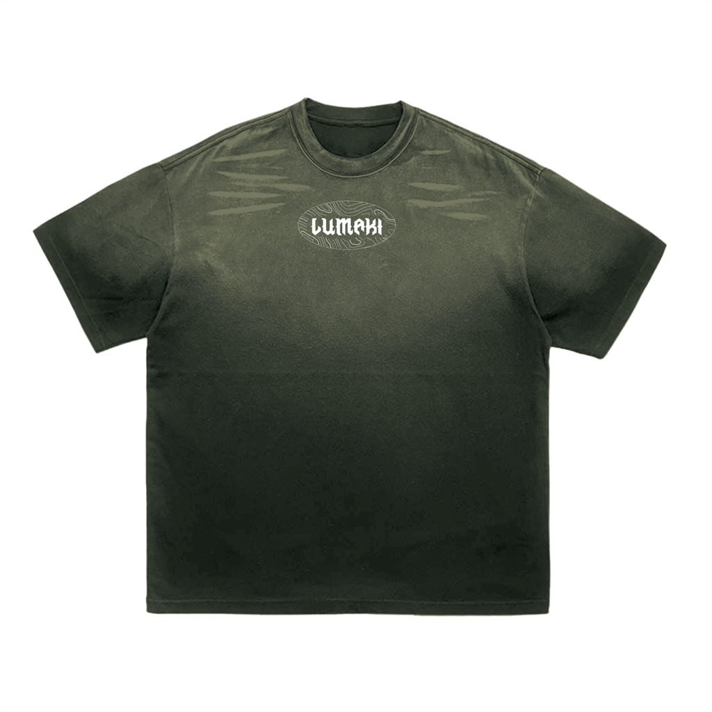 Lumaki Vintage Tiger Stripe Tee – Oval Logo