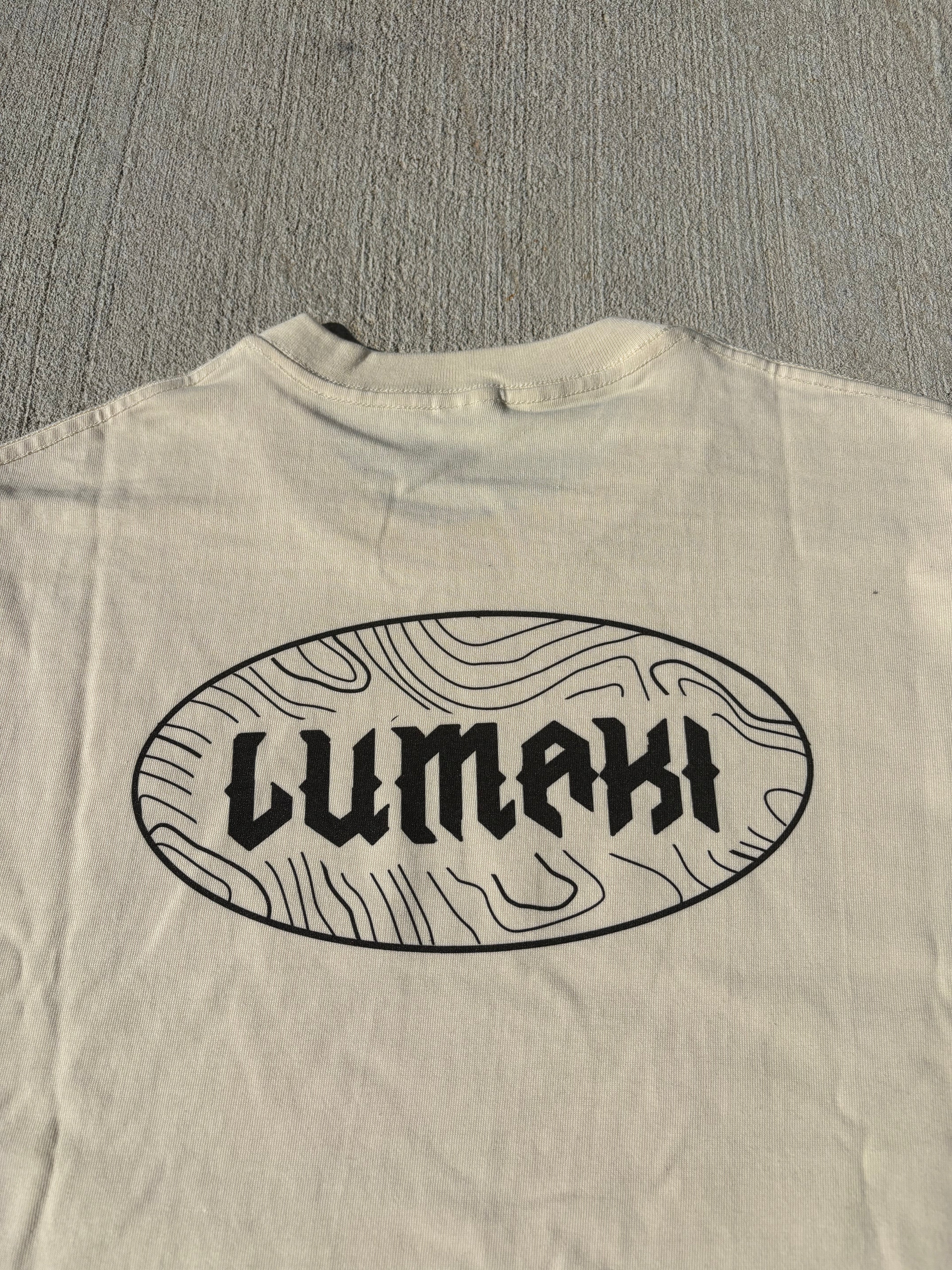 LUMAKI Leaf design Heavyweight Cotton T-Shirt