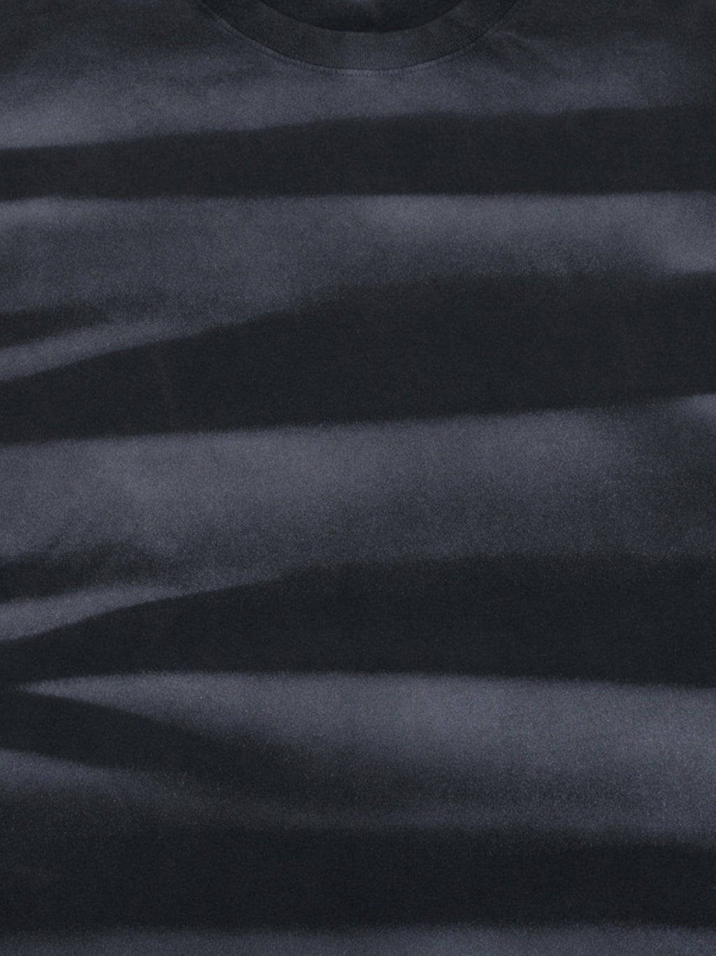 Irregular Stripe Frayed Monkey Washed T-Shirt - 250 GSM